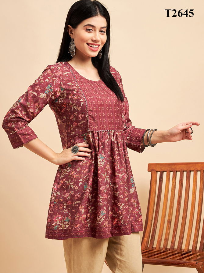 Zeny Vol 10 Printed Western Ladies Top Catalog